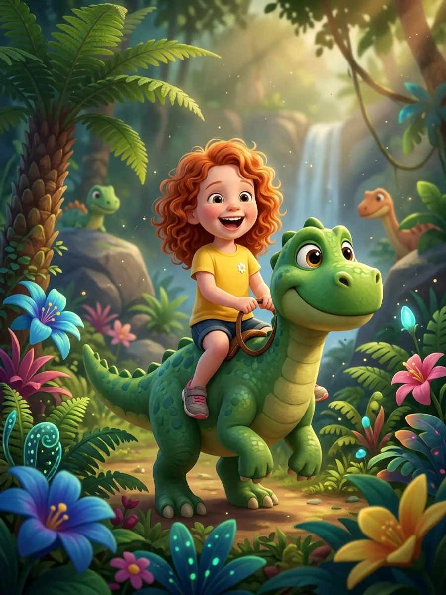 Mia, age 5, illustrated