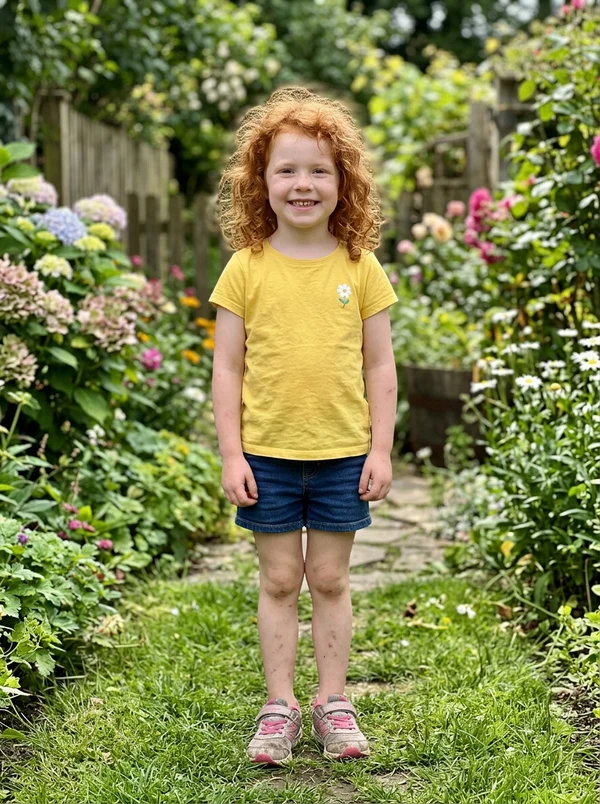 Mia, age 5, original photo